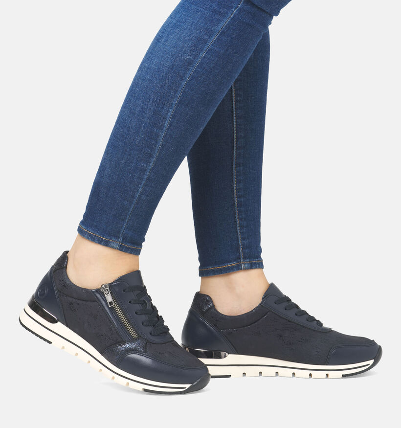 Remonte Blauwe Sneakers voor dames (344440) - geschikt voor steunzolen