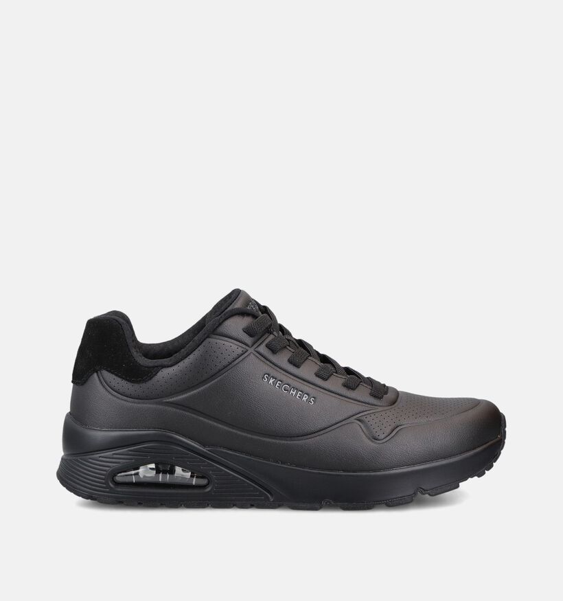Skechers Uno Tailored Air Baskets en Noir pour hommes (375648) - pour semelles orthop&eacute;diques