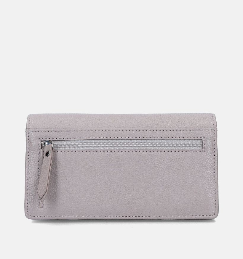 Euro-Leather Porte-monnaie à rabat en Beige pour femmes (353525)
