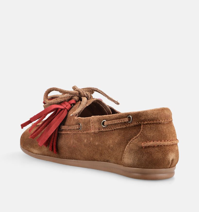 PS Poelman Cognac Bootschoenen voor dames (381327)