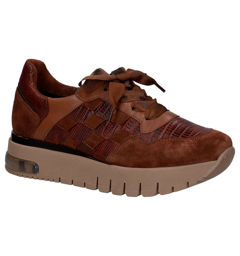 Softwaves Baskets casual en Cognac en cuir (298123)