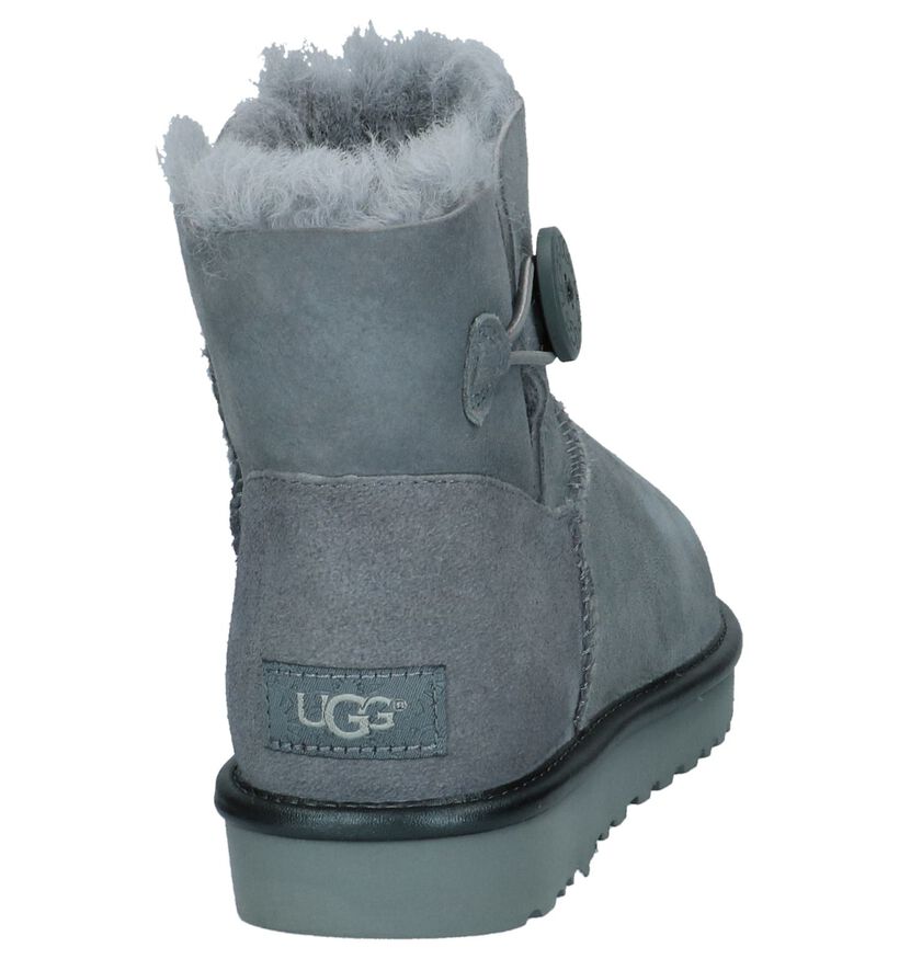 Geklede Boots Grijs UGG Mini Bailey Button in daim (200150)