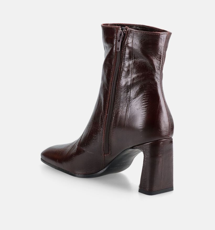 Laurent David Taty Bottines en Brun fonc&eacute; pour femmes (381276)