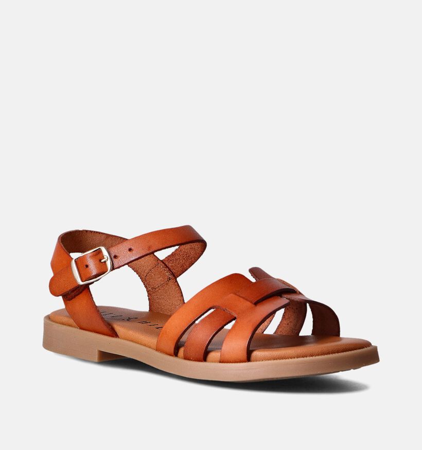 Milo & Mila Cognac Sandalen voor meisjes (356908)