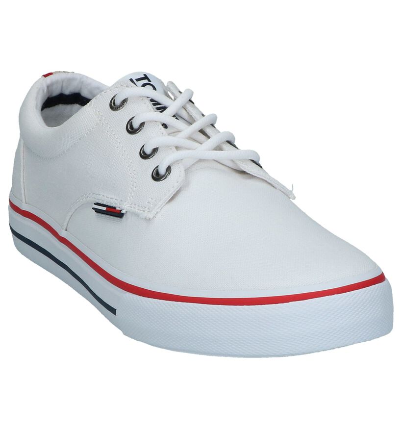 Tommy Hilfiger Blauwe Veterschoenen in stof (285338)