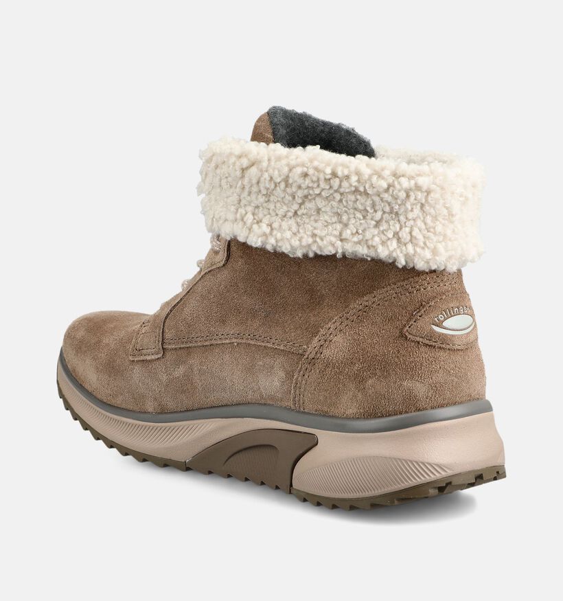 Gabor Rollingsoft Baskets en Taupe pour femmes (376951) - pour semelles orthop&eacute;diques