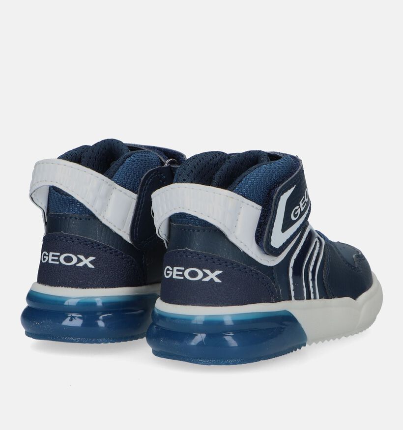 Geox Grayjay Baskets en Bleu pour garçons (330091) - pour semelles orthopédiques
