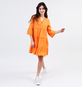 Vero Moda Dicthe Robe en Orange pour femmes (327235)