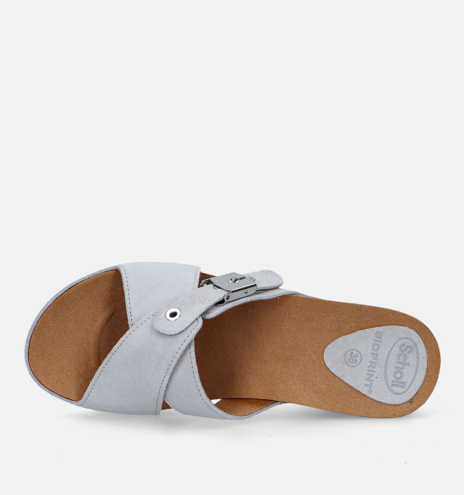 Scholl Elon Grijze Muiltjes Dames Slippers Online op TORFS.BE