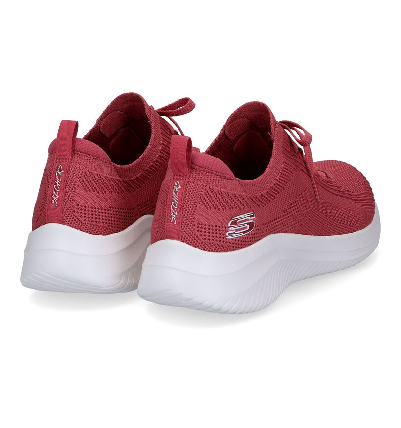 Skechers Ultra Flex 3.0 Big Plan Roze Sneakers voor dames (305505)