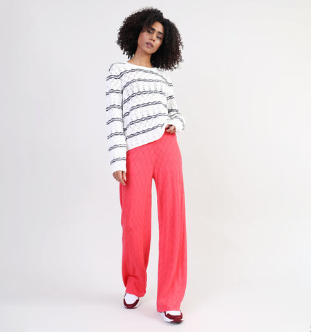 Wijde broek rood