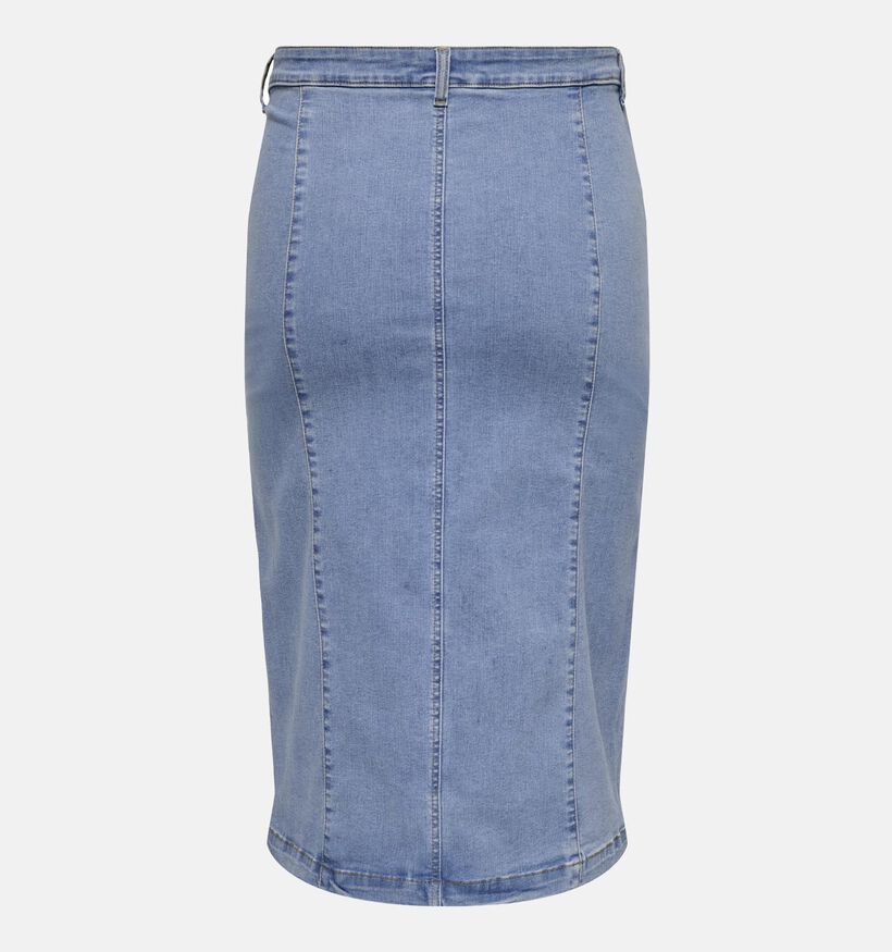 ONLY Carmakoma Enya Blauwe Midi Jeansrok voor dames (374874)