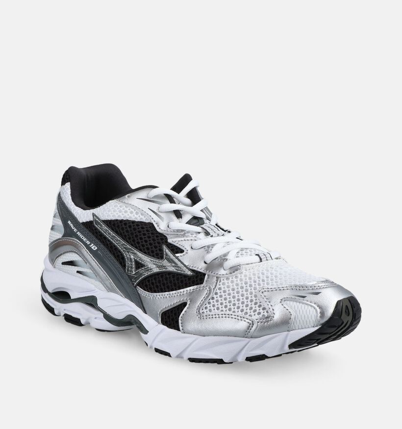 Mizuno Wave Rider 10 Sport Zilveren Sneakers voor heren (376420) - geschikt voor steunzolen
