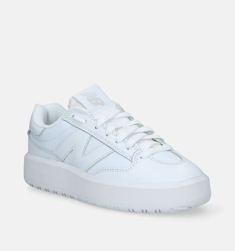 New Balance CT 302 Baskets à plateforme en Blanc pour femmes (334591) - pour semelles orthopédiques