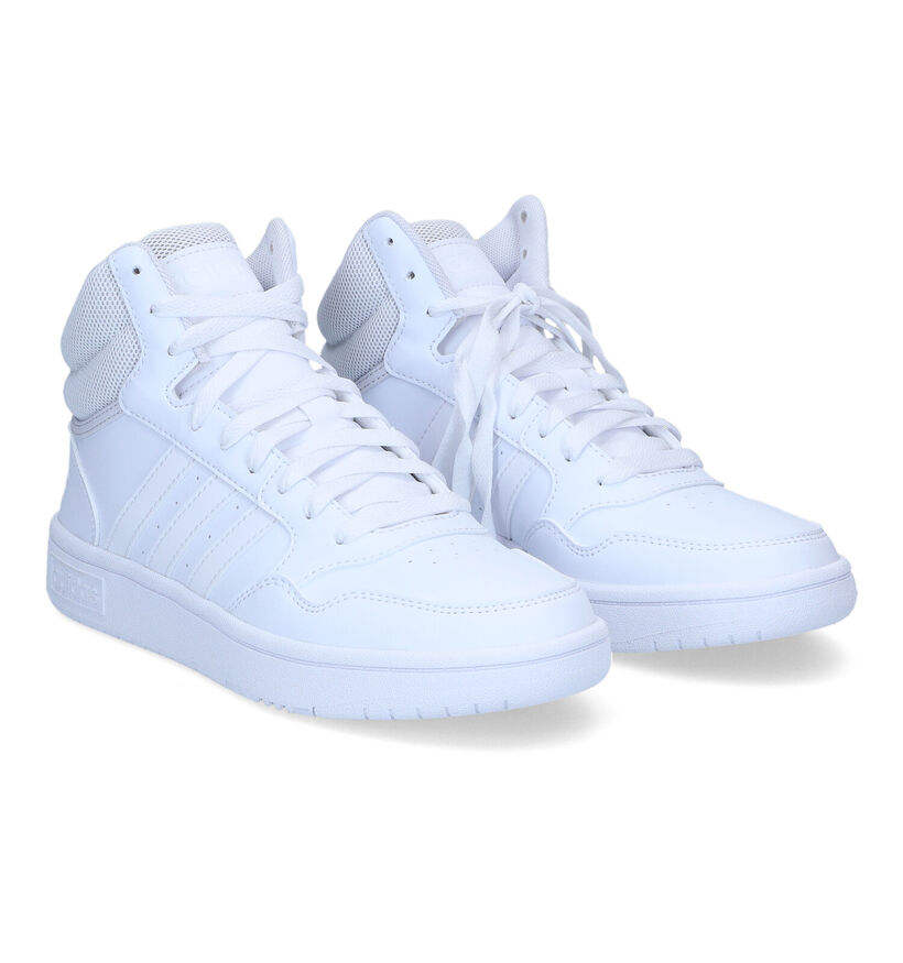 adidas Hoops 3.0 Mid Zwarte Sneakers voor dames (316561) - geschikt voor steunzolen