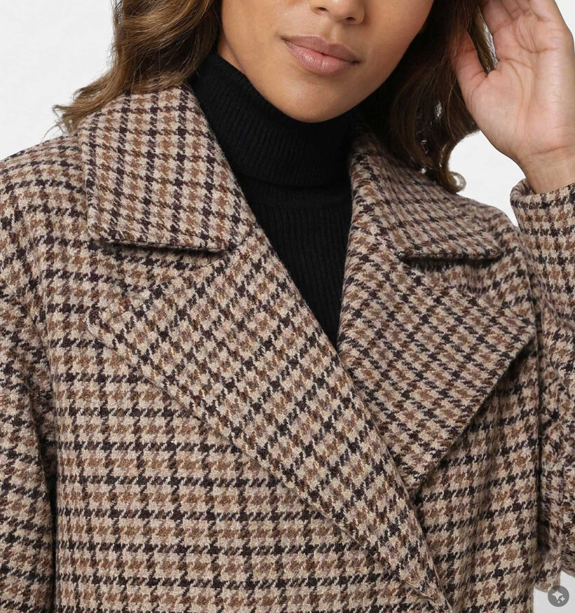 Vero Moda Curve Jackieline Bruine Korte Jas voor dames (378125)