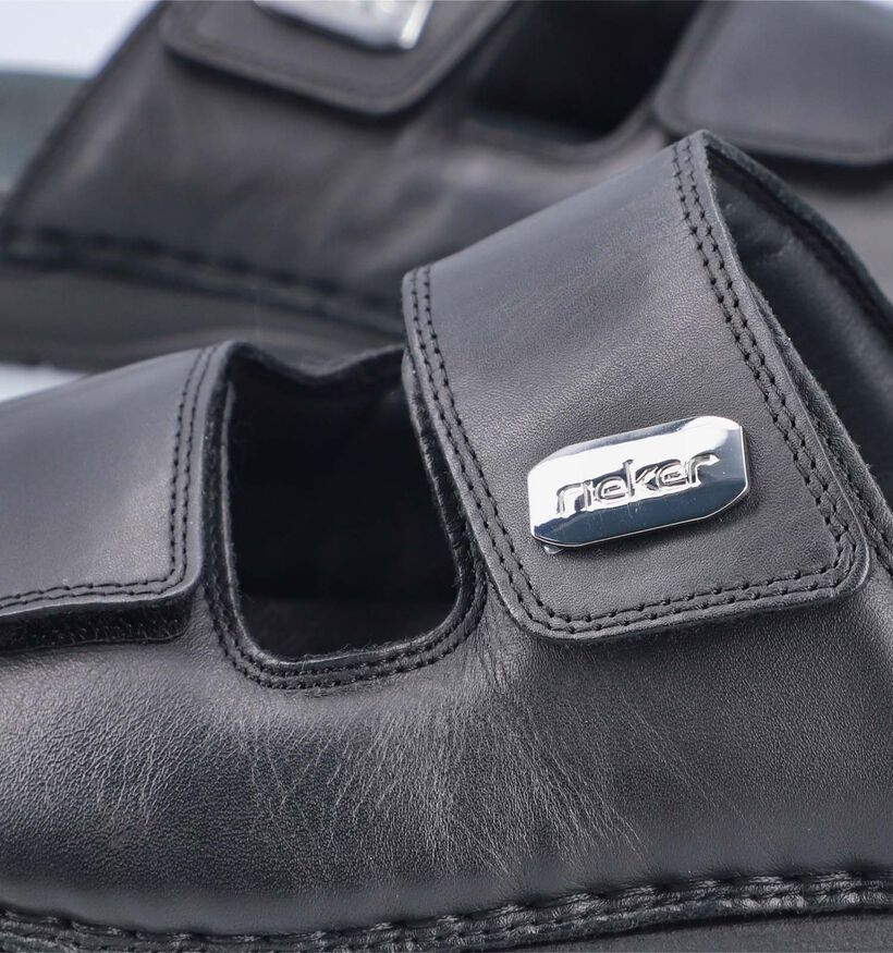 Rieker Zwarte Slippers voor heren (354826)