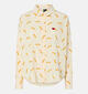 Pieces Janna Ecru Blouse Small Tigers voor dames (367074)