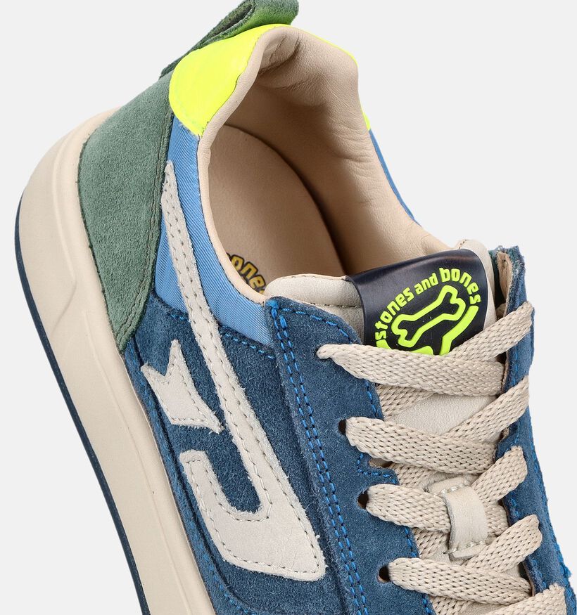 STONES and BONES Plumy Blauwe Sneakers voor jongens (369665) - geschikt voor steunzolen