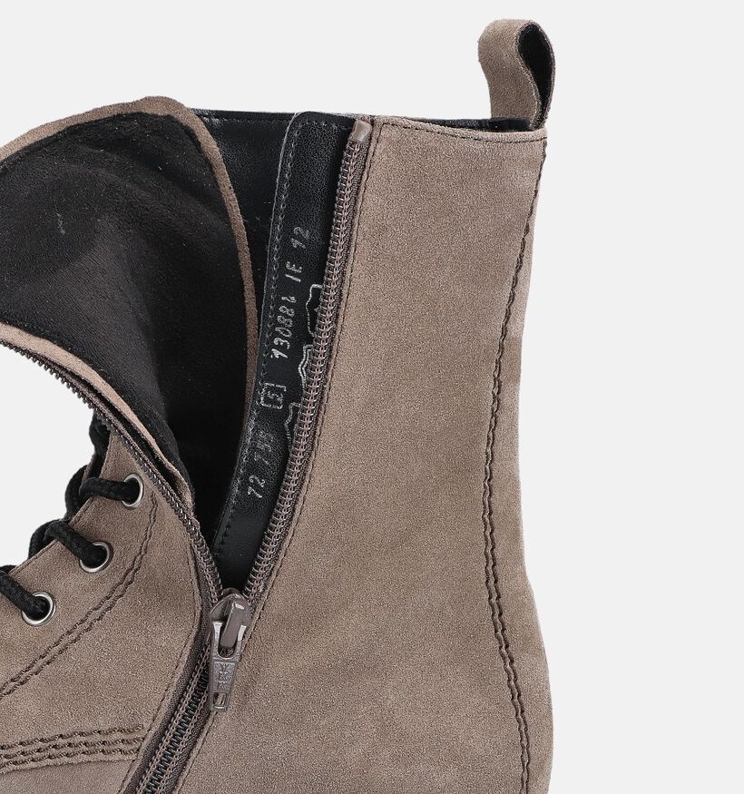 Gabor Bottines à Lacets en Taupe pour femmes (363110) - pour semelles orthopédiques