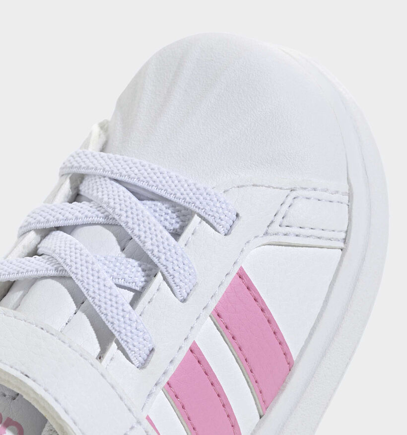 adidas Streettalk Witte/Roze Sneakers voor meisjes (375480)