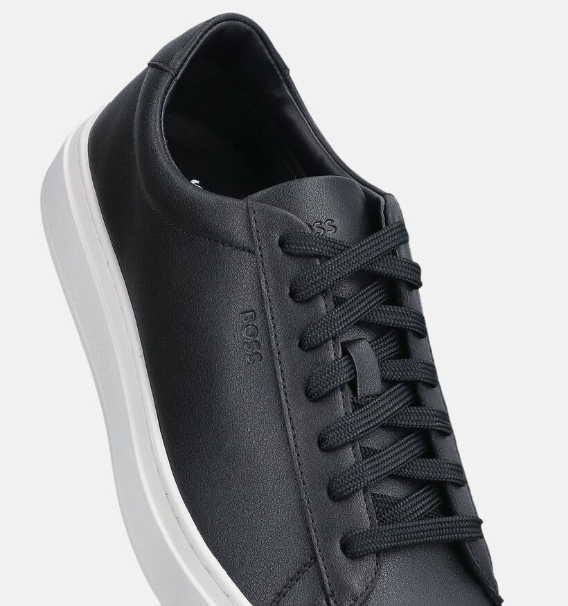 BOSS Kieran Tenn Chaussures &agrave; lacets en Noir pour hommes (366456) - pour semelles orthop&eacute;diques