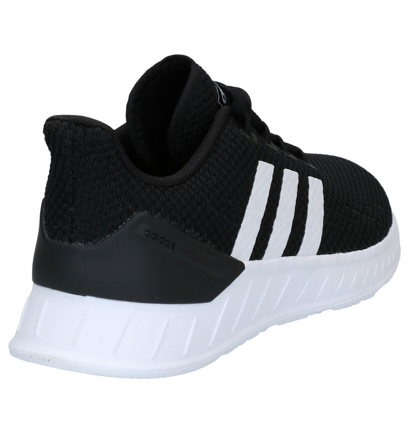 adidas Questar Flow Zwarte Sneakers in kunstleer (290788)