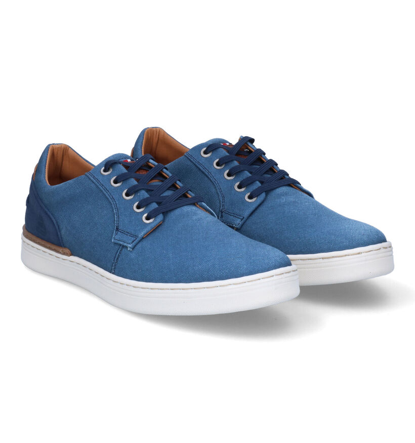 Bullboxer Chaussures à lacets en Rouge pour hommes (302204) - pour semelles orthopédiques