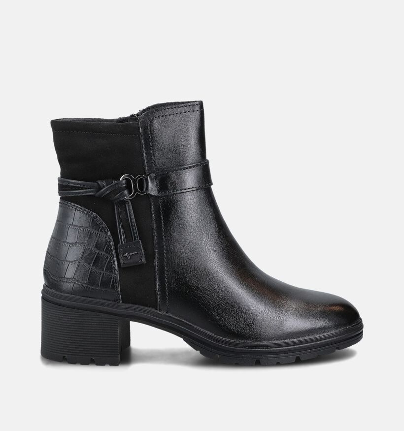 Tamaris Bottines plates en Noir pour femmes (362808)