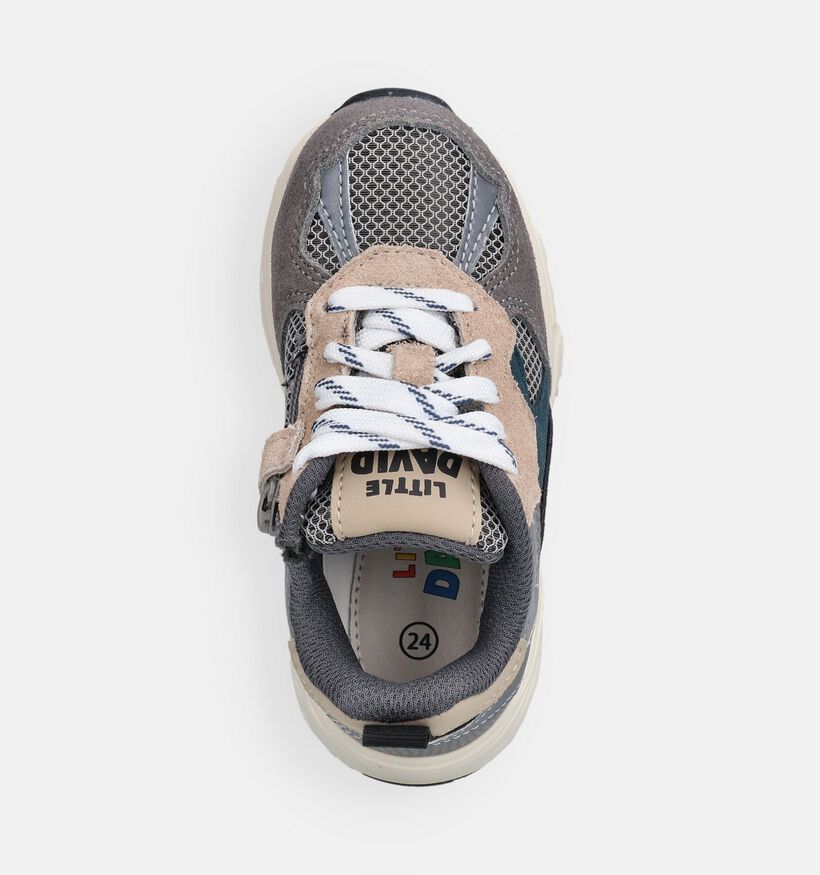 Little David Grijze Sneakers voor jongens, meisjes (372287) - geschikt voor steunzolen