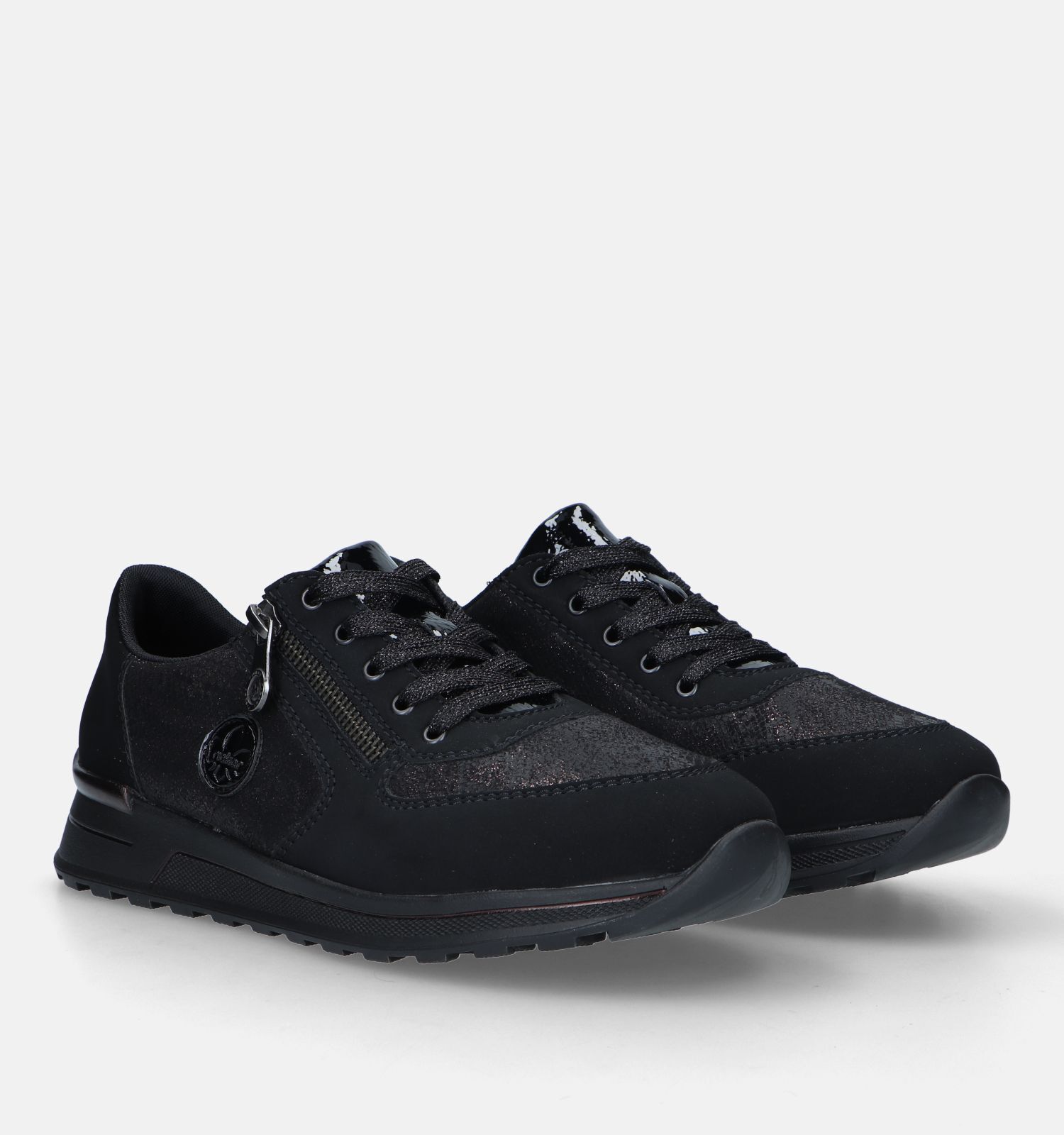 Zwarte lage dames sneakers deals