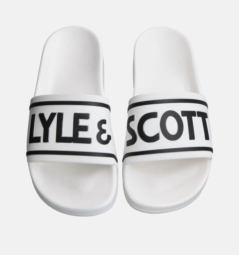 Lyle & Scott Slider Claquettes en Blanc pour hommes (354482)