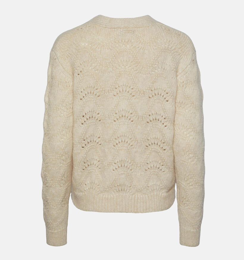 Pieces Bibbi Ecru Cardigan Met Knopen voor dames (332851)
