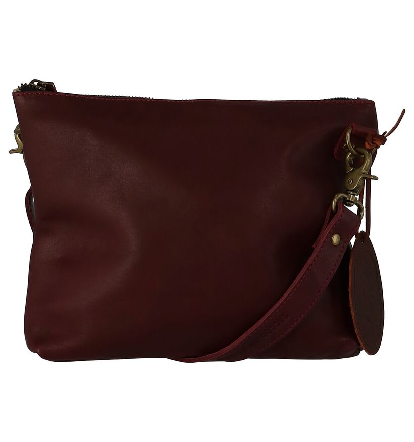 Saccoo Greenwich Paarse Crossbody Tas in leer (234754)