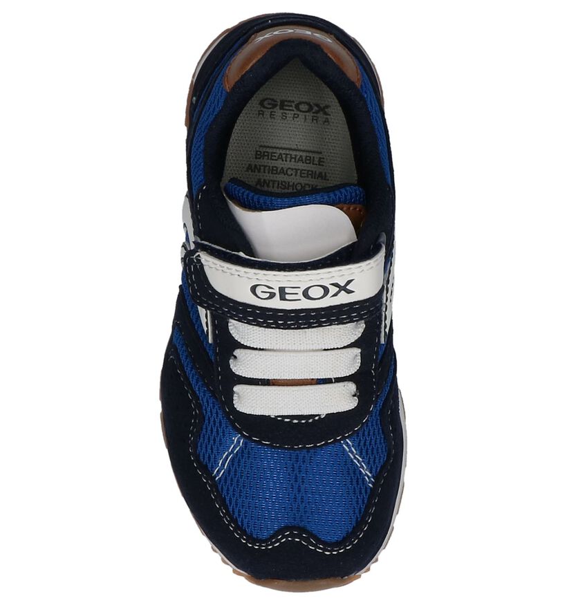 Geox Baskets basses en Bleu foncé en textile (210527)