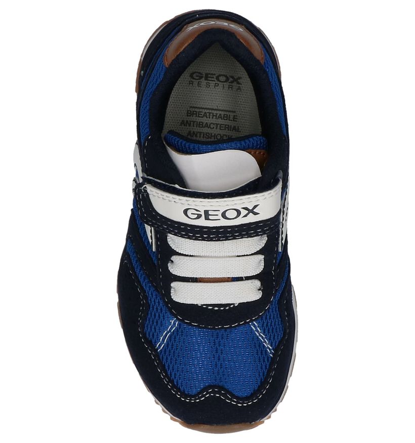 Geox Donkerblauwe Lage Sportieve Sneakers in stof (210527)