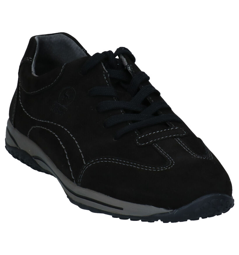 Gabor OptiFit Zwarte Veterschoenen voor dames (315300) - geschikt voor steunzolen