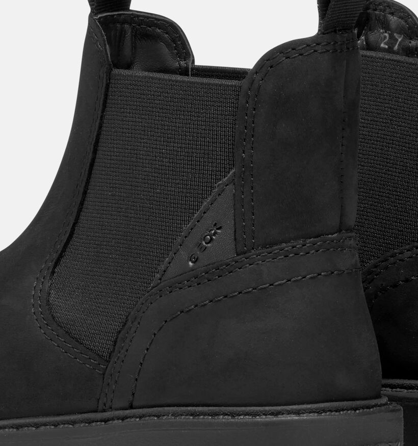 Geox Shaylax Bottines Chelsea en Noir pour gar&ccedil;ons (377715) - pour semelles orthop&eacute;diques