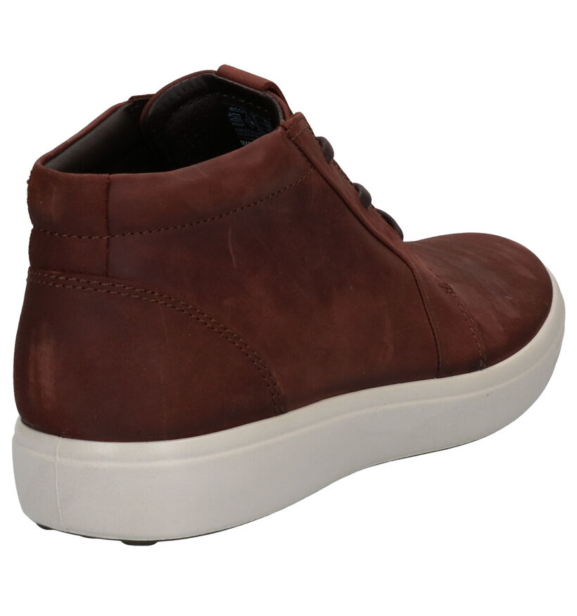 ECCO Soft 7 Bottines en Brun en nubuck (280873)