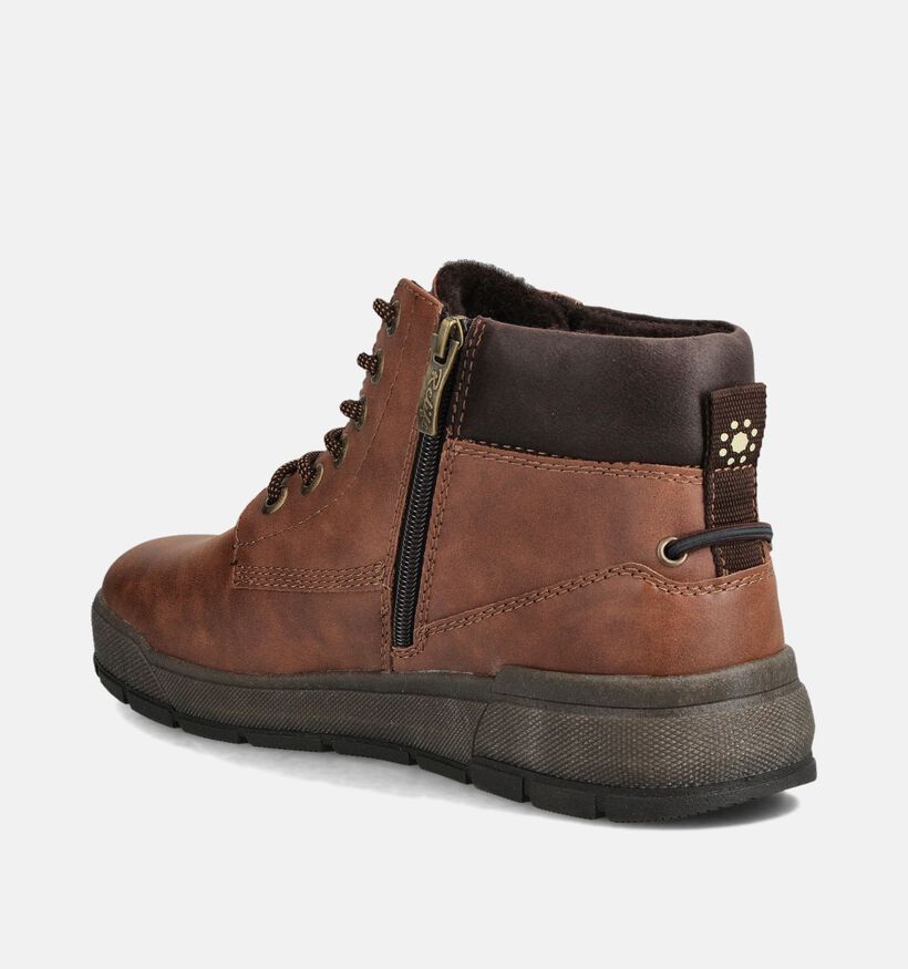 Relife Boots à lacets en Cognac pour hommes (363054)