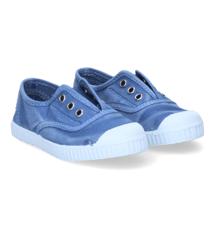 Cienta Blauwe Slip-ons voor meisjes, jongens (340020) - geschikt voor steunzolen