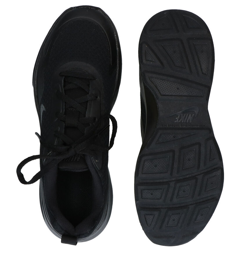 Nike Wearallday Zwarte Sneakers in stof (291171)