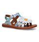 Pom d'Api Plagette Big Flo Sandales en Argent pour filles (322888)