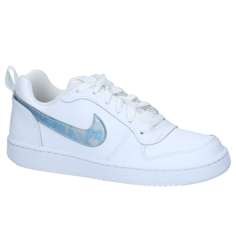 Nike Court BoroughBaskets basses en Blanc en imitation cuir (219619)