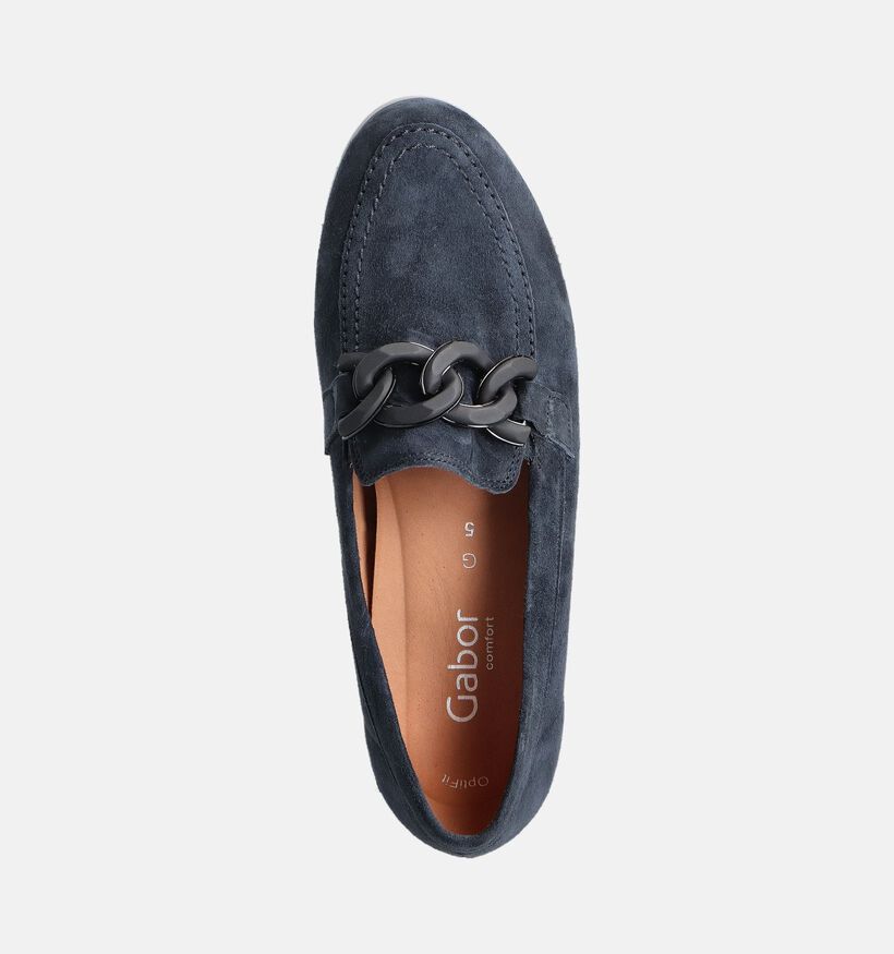 Gabor Donkerblauwe Mocassins voor dames (360286) - geschikt voor steunzolen