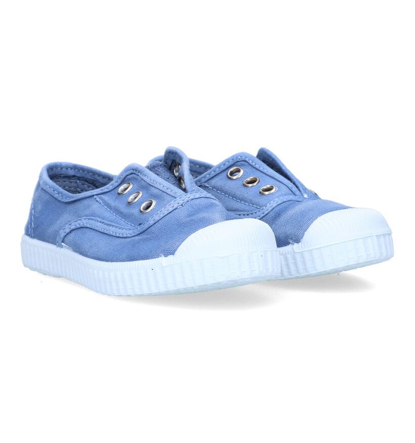 Cienta Slip-ons en Bleu pour filles, garçons (324049) - pour semelles orthopédiques