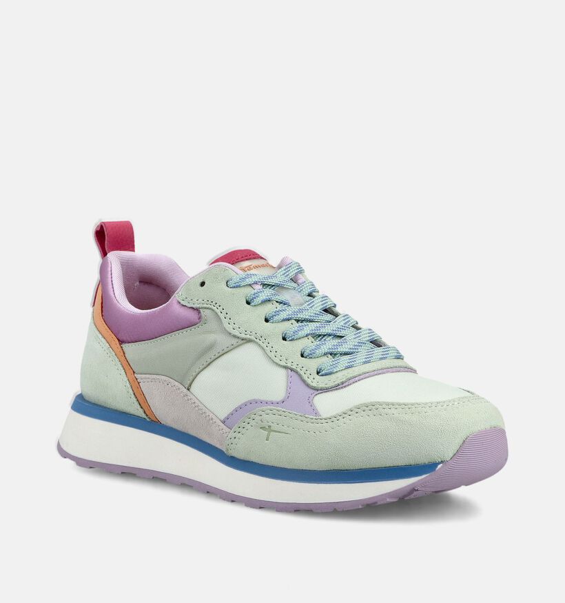 Tamaris Baskets casual en Vert pour femmes (368551) - pour semelles orthop&eacute;diques