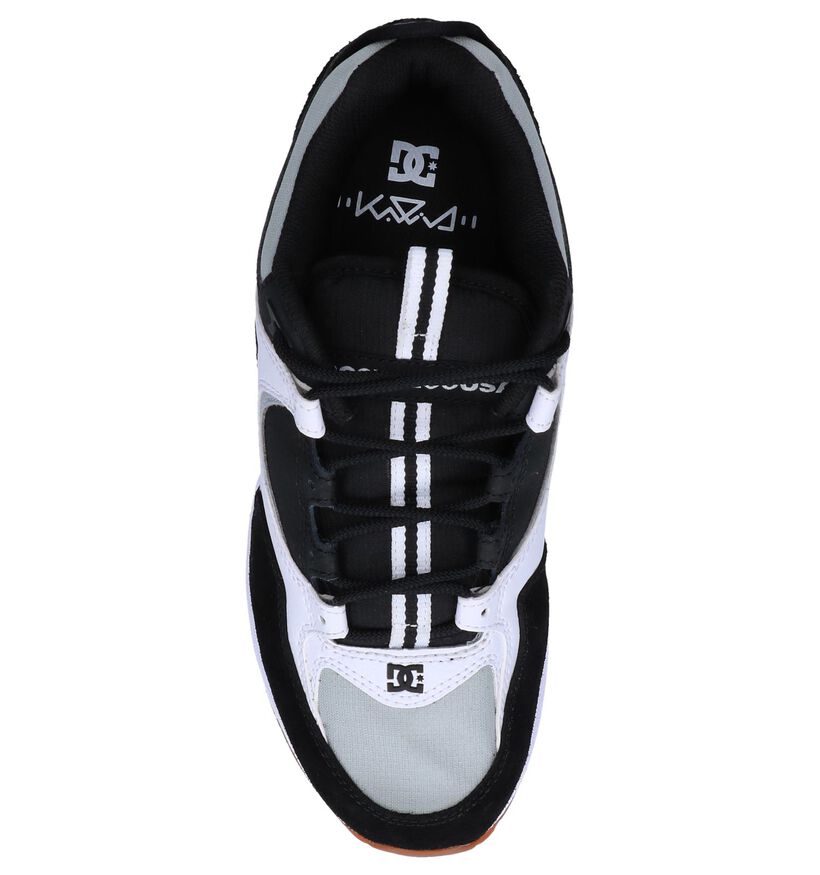 DC Shoes Kalis Lite Zwart/Witte Sneakers in kunstleer (250899)