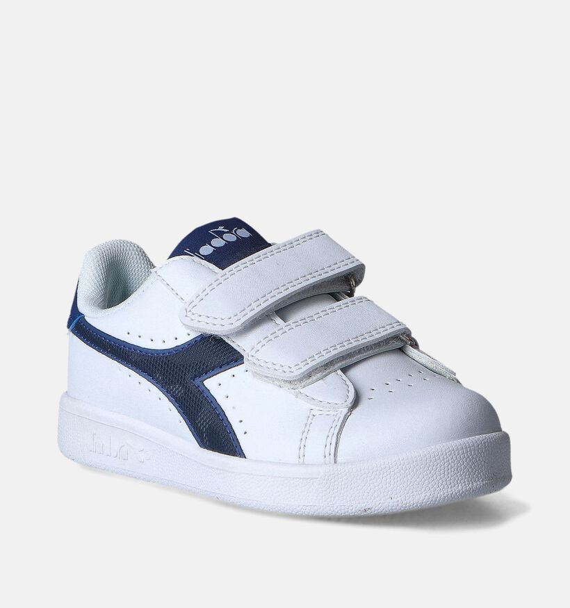 Diadora Game Camo Baskets Blanc/Bleu pour filles, garçons (350786)