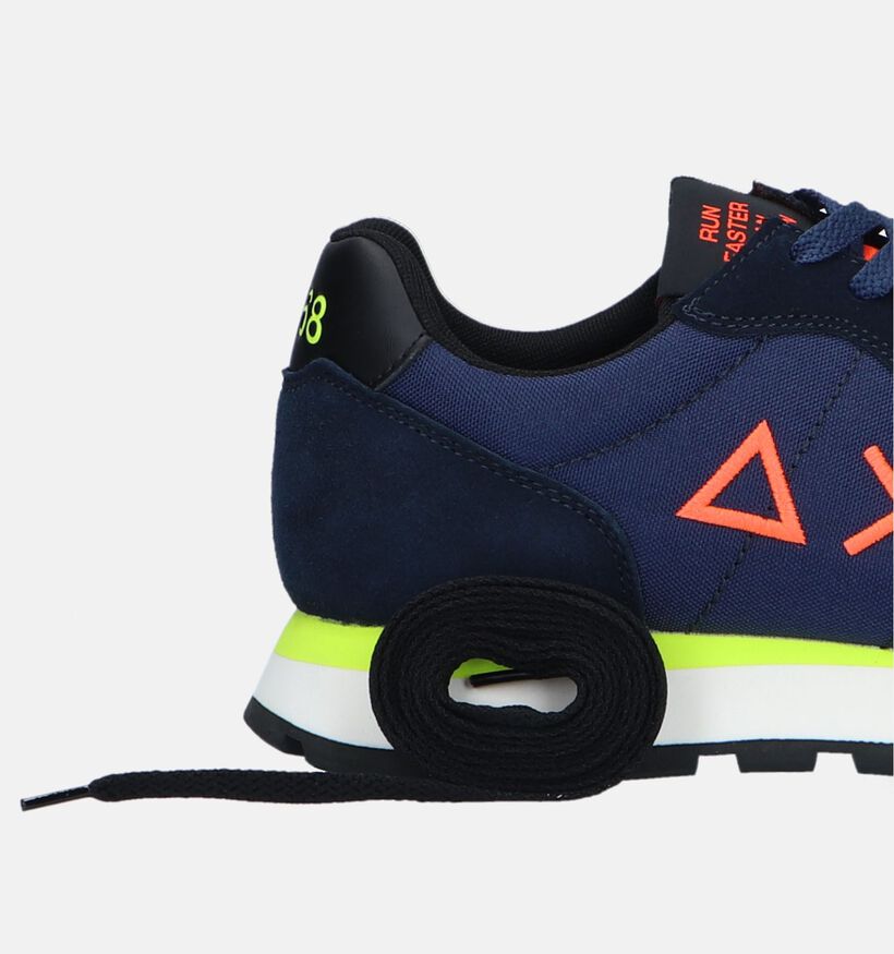 Sun 68 Tom Fluo Blauwe Sneakers voor heren (329897) - geschikt voor steunzolen